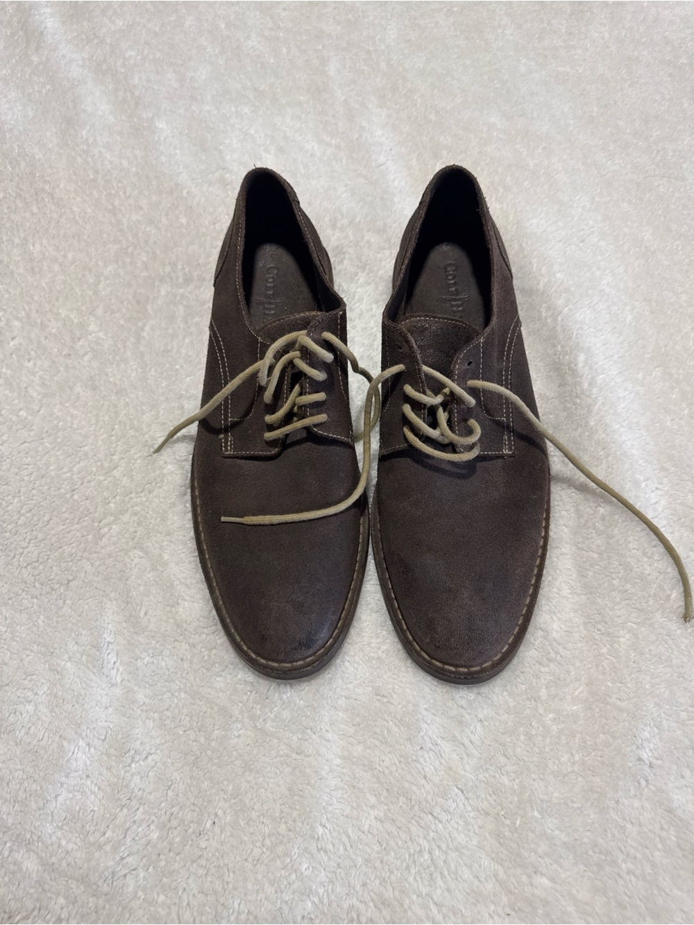 Cole Haan Brown Suede Oxford Shoes